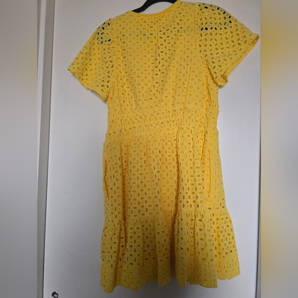 Anthropologie Somerset Yellow Eyelet Dress - Picture 3 of 3